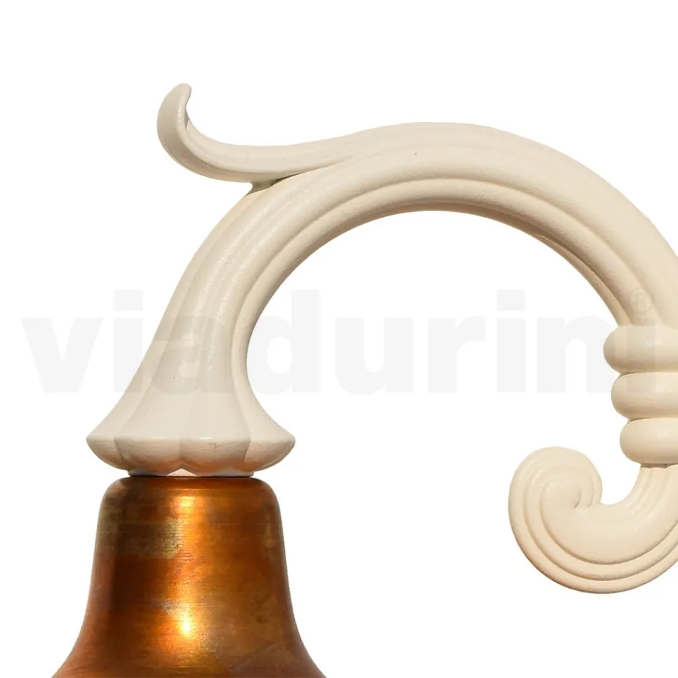 Vintage haveapplikation i aluminium og messing lavet i Italien - Adela Viadurini