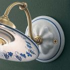 Vintage applikation i jern- og keramikdekoreret håndmalet design - Asti Viadurini