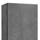 2-dørs garderobeskab i bæredygtigt hvidt eller skifermelamintræ - Joris Viadurini