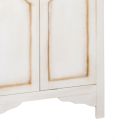 Patineret hvidt trægarderobeskab med 2 døre lavet i Italien - Agni Viadurini
