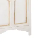 Patineret hvidt trægarderobeskab med 2 døre lavet i Italien - Agni Viadurini