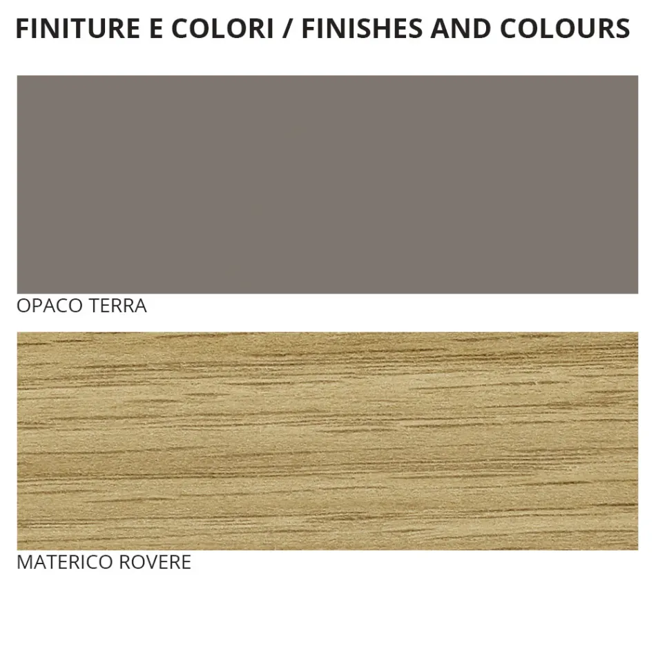 Moderne stil 5 -element soveværelsesmøbler fremstillet i Italien - diamant Viadurini