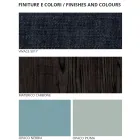 Soveværelsesmøbler med 7 elementer moderne stil fremstillet i Italien - Polynesien Viadurini