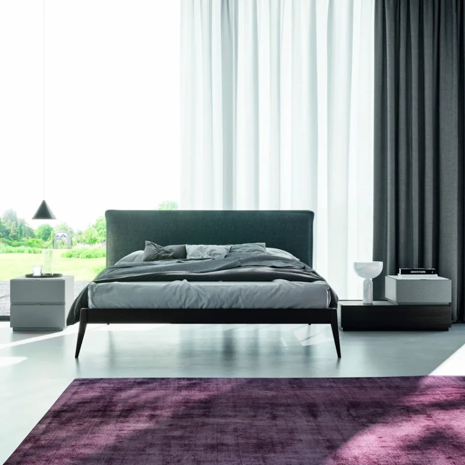 Soveværelsesmøbler med 7 elementer moderne stil fremstillet i Italien - Polynesien Viadurini