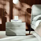 Dobbelt soveværelsesmøbler med 4 elementer fremstillet i Italien - Lucania Viadurini