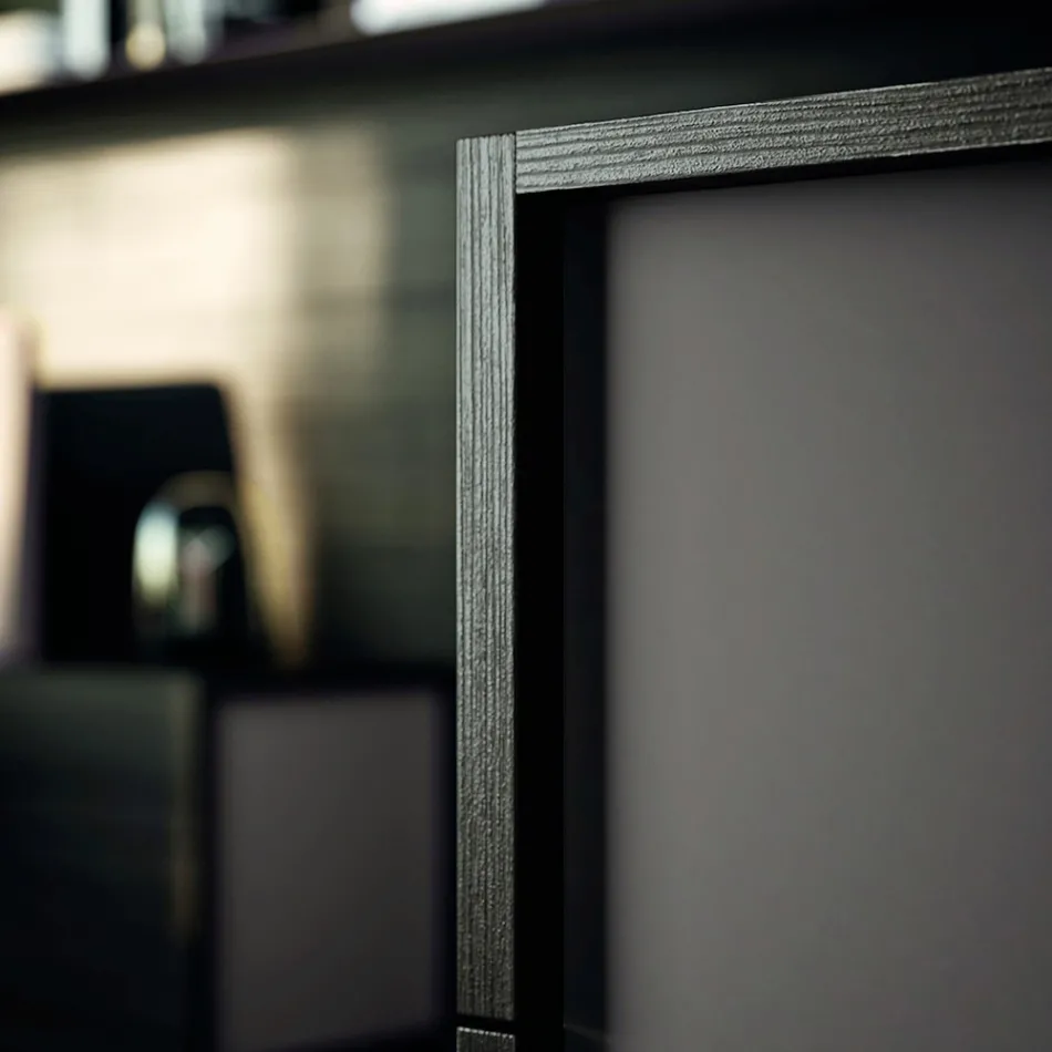 Dobbelt soveværelsesmøbler med 5 elementer fremstillet i Italien - Scampia Viadurini