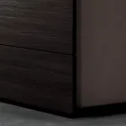 Dobbelt soveværelsesmøbler med 5 elementer fremstillet i Italien - Scampia Viadurini