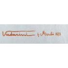 Håndtrykt kunstnerisk bomuldshåndklæde unikt italiensk kunsthåndværksstykke Viadurini