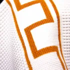 Et stykke italiensk bomuld håndtrykt kunsthåndklæde - mærker Viadurini