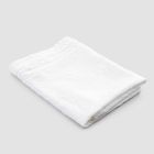 Italiensk håndlavet luksus hvidt tungt linned badehåndklæde - Jojoba Viadurini