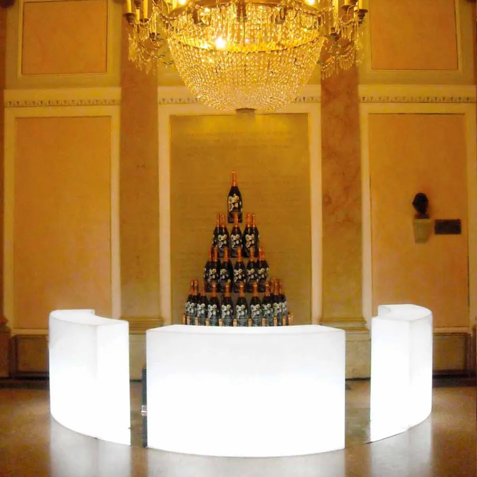 Modulære lyse bar tæller til haven Slide Snack Bar Viadurini