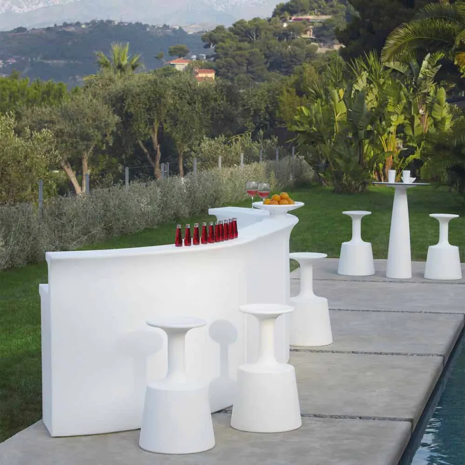 Bright bar counter Moderne stil Slide Break Bar lavet i Italien Viadurini