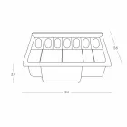 Moderne stil bar disk Slide Break Line lyst lavet i Italien Viadurini