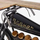 Konsolstang til moderne design i motorcykel i mangotræ og stål - sjalot Viadurini