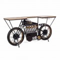 Konsolstang til moderne design i motorcykel i mangotræ og stål - sjalot