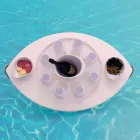 Trona sejlads hvid økologisk læder floating bar lavet i Italien Viadurini