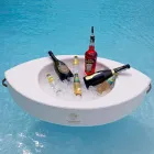 Trona sejlads hvid økologisk læder floating bar lavet i Italien Viadurini