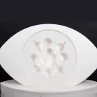 Trona sejlads hvid økologisk læder floating bar lavet i Italien Viadurini