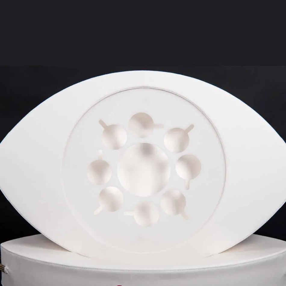 Trona sejlads hvid økologisk læder floating bar lavet i Italien Viadurini