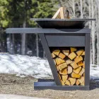 Med kogeplade og træholderrum - Giorgione Viadurini