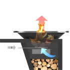 Med kogeplade og træholderrum - Giorgione Viadurini