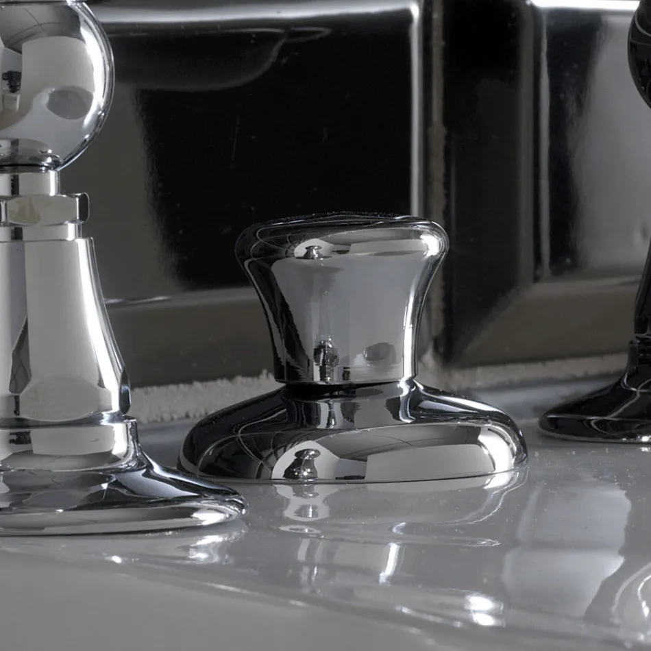 3 hullers bidetmixer med intern messinglevering lavet i Italien - Noriana Viadurini