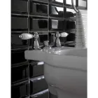 3 hullers bidetmixer med intern messinglevering lavet i Italien - Noriana Viadurini