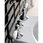 3 hullers bidetmixer med intern messinglevering lavet i Italien - Noriana Viadurini