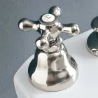 3 hullers bidet mixer afløb intern levering Håndlavet messing - Ercolina Viadurini