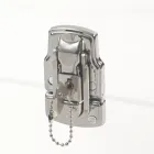 Designstamme i gennemsigtig akrylkrystal og moderne stål - Dante Viadurini