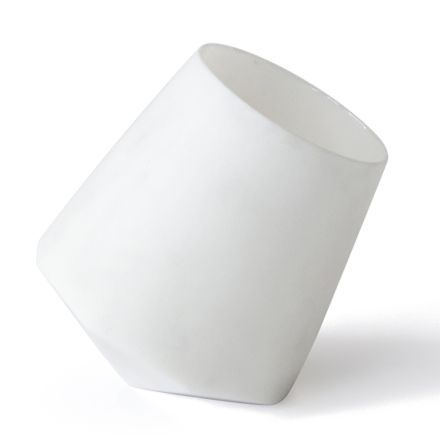 Storto Design Vandglas i satin hvid Carrara marmor - Scaglio Viadurini