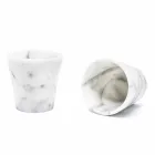 Grappa glas i hvid Carrara-marmor fremstillet i Italien - Fergie Viadurini