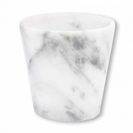 Grappa glas i hvid Carrara-marmor fremstillet i Italien - Fergie Viadurini