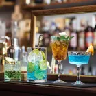 Blandingsglas med excentrisk dekoration Luksusdesign 4 stykker - Destino Viadurini