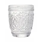 Dekorerede gennemsigtige glas vandglas 12 dele - Palazzo Viadurini