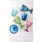 Moderne design glasfarvede vinglas 6 stykker - Timon Viadurini
