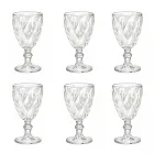 Moderne design glasfarvede vinglas 6 stykker - Timon Viadurini