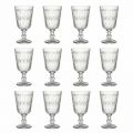 Vinbriller i gennemsigtigt dekoreret glas 12 designbægre - Maroccobic