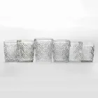 Gennemsigtige briller med dekorationer, 12 stykke vandtjeneste - Marokko Viadurini