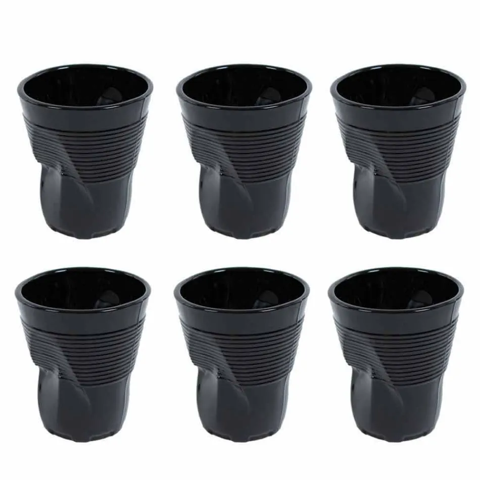 Moderne farvede glas vandbriller 6 stykker design - Sarabi Viadurini