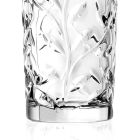 Tall Tumbler Glasses i Eco Crystal Leaf Decoration 12 stk. - Magnolio Viadurini