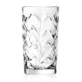Tall Tumbler Glasses i Eco Crystal Leaf Decoration 12 stk. - Magnolio
