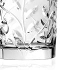 Low Tumbler -briller i Eco Crystal Leaf Decoration 12 stk. - Magnolio Viadurini