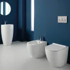 Aralia cyklonisk keramisk bidet med et enkelt hul og et moderne design Viadurini