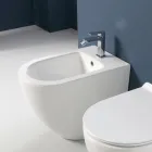 Aralia cyklonisk keramisk bidet med et enkelt hul og et moderne design Viadurini