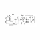 Klassisk design hvidt bidet i hvidt keramik lavet i Italien - Paulina Viadurini