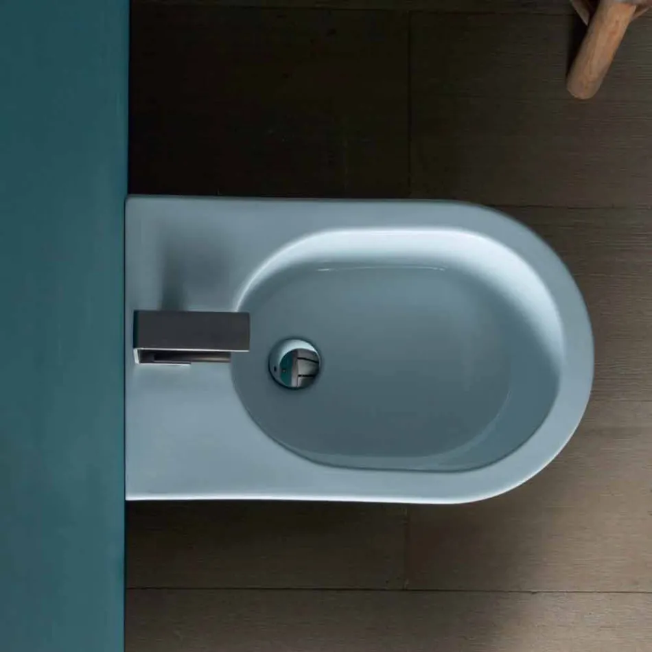 Keramisk bidet Sun 57x37cm moderne design, fremstillet i Italien Viadurini