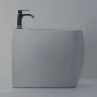 Hvid keramisk bidet med moderne design Gais, lavet i Italien Viadurini