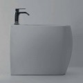Hvid keramisk bidet med moderne design Gais, lavet i Italien