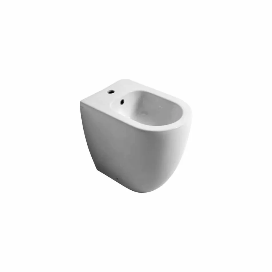 Bidet i moderne design keramisk Shine Square Open uindfattede H50 cm Viadurini
